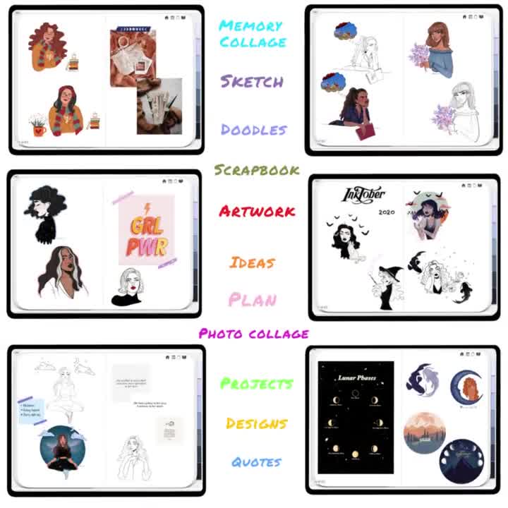 Digital Kids Sketchbook for Ipad Graphic by Hoopoe Planners · Creative  Fabrica