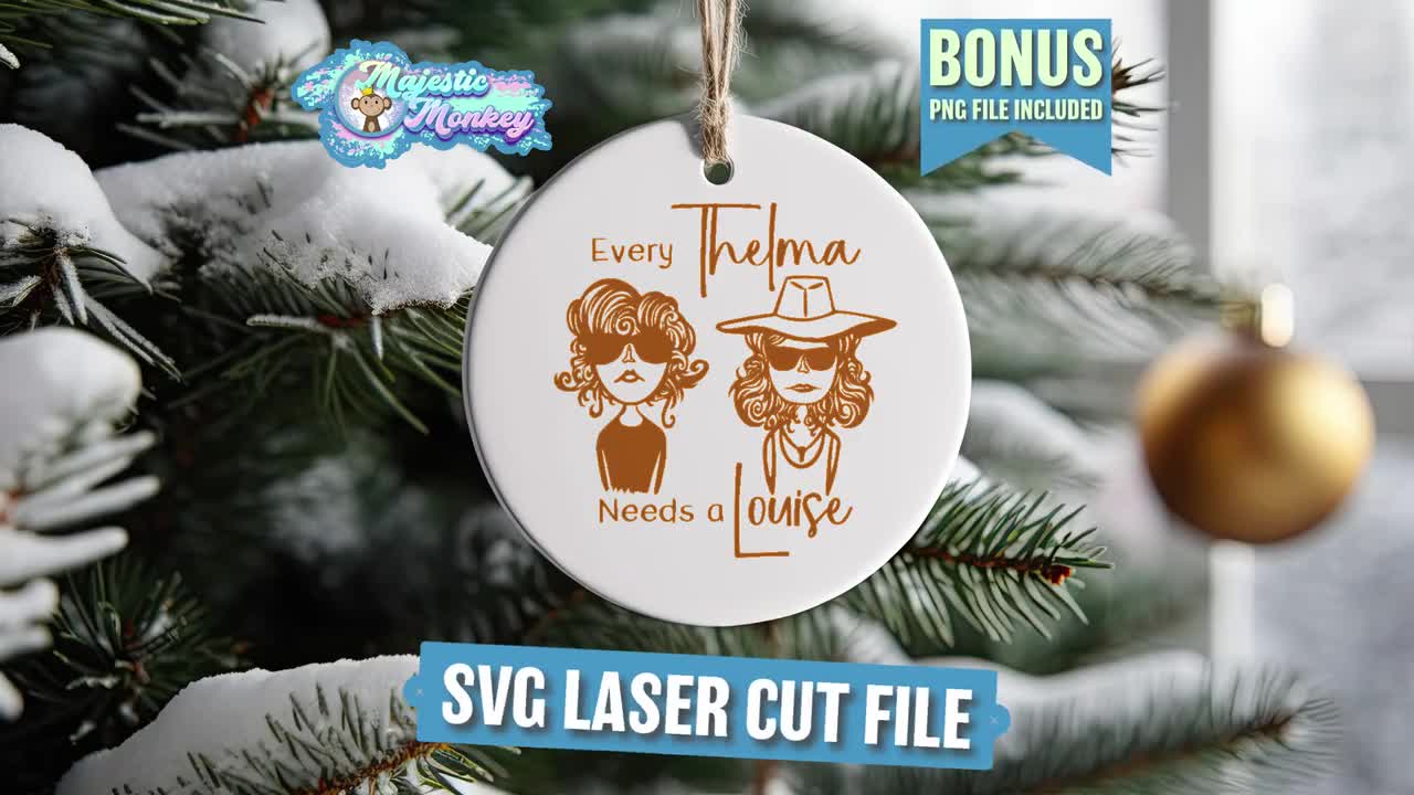 thelma and louise christmas ornaments