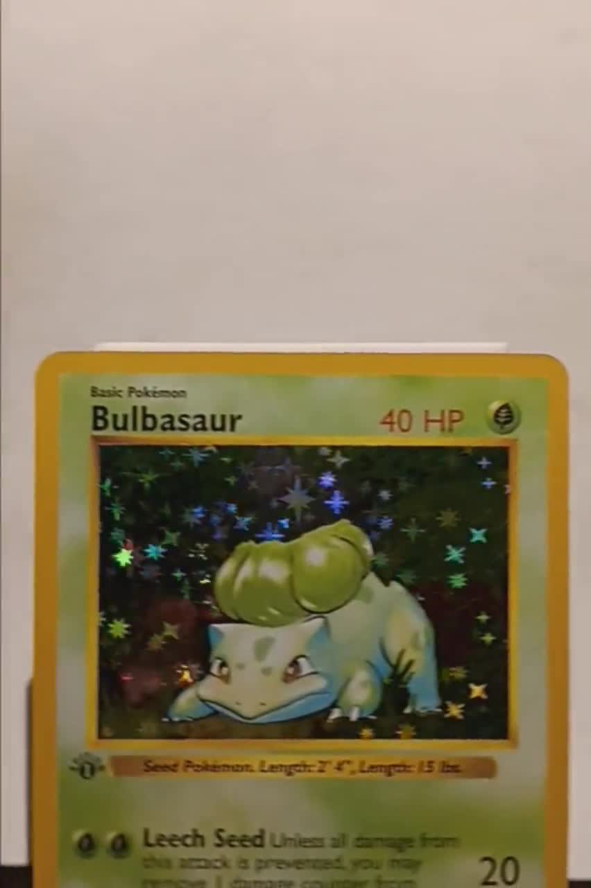 Bulbasaur 1st Edition Shadowless - Perfect Gift for Kids or