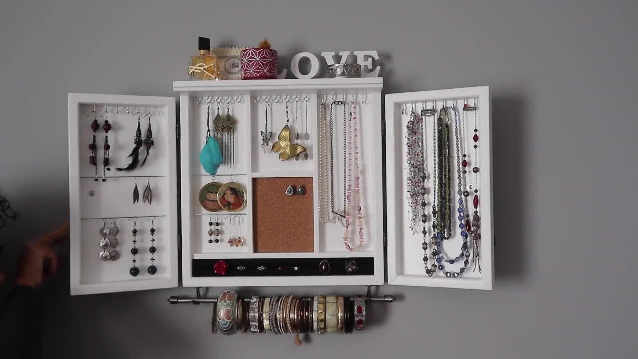UNIQ Acrylic Jewelry Organizer Box, Earring Holder, Hanging Boxes