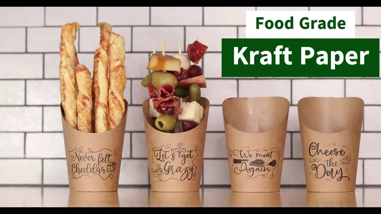 12oz Pre-Printed Charcuterie Cups, Disposable Cardboard Paper Appetize –  Cuts & Nibbles