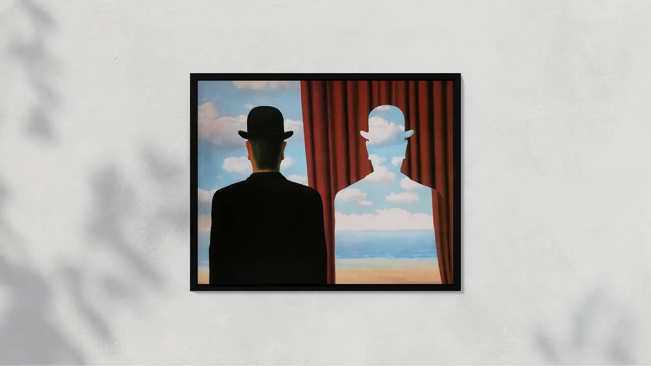 René Magritte La Décalcomanie 1966 Decalcomania Magritte Poster