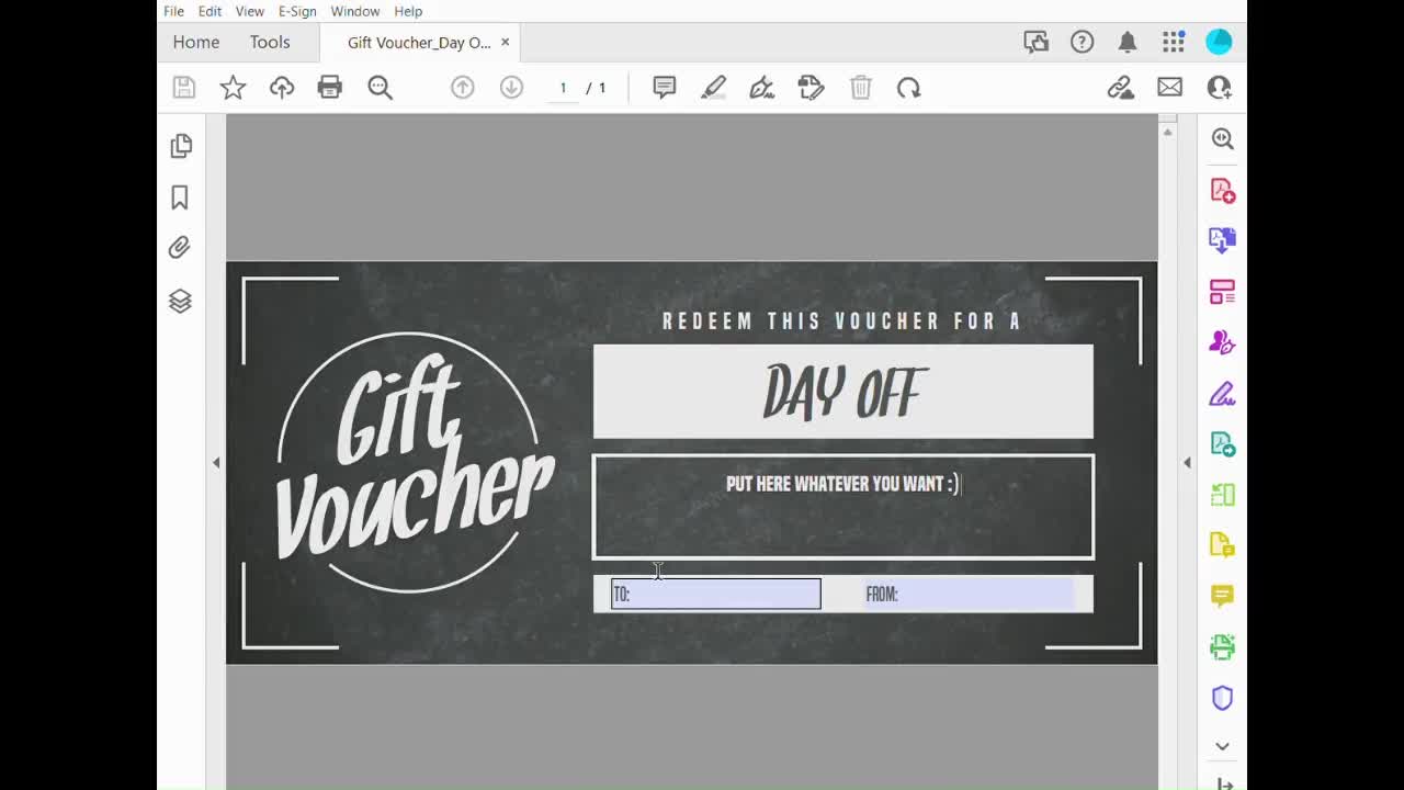 Up to 1% off -  Shopping Voucher E-Gift Voucher