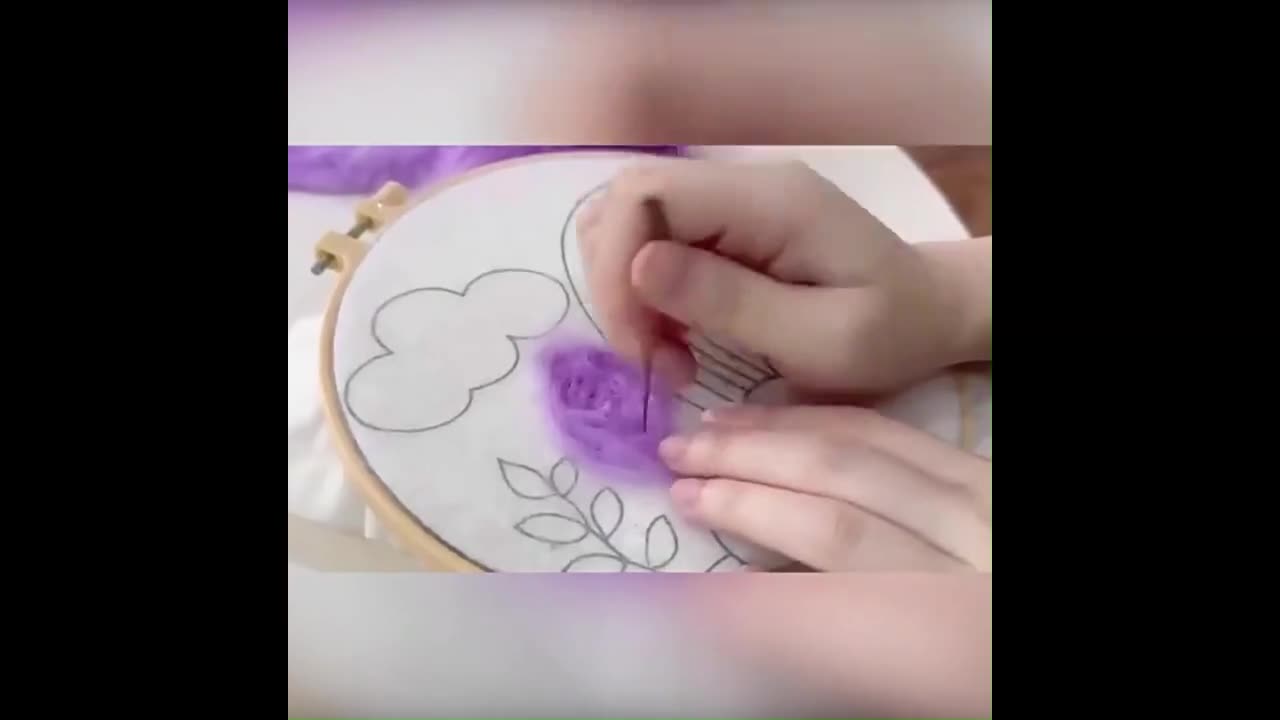 Needle Felting Starter Kit, DIY Embroidery Hoop, Craft Gift video poster