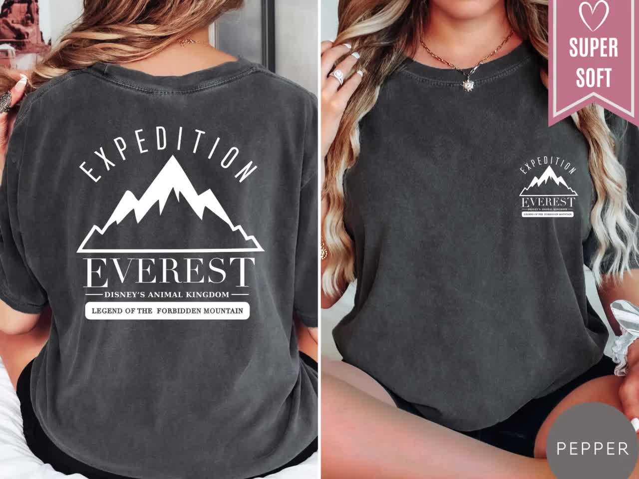 Comfort Colors® Animal Kingdom Shirt, Disney Unisex Two Sided Shirt, Retro Expedition Everest Shirt, Disneyland T-Shirt, Subtle Disney Shirt video poster