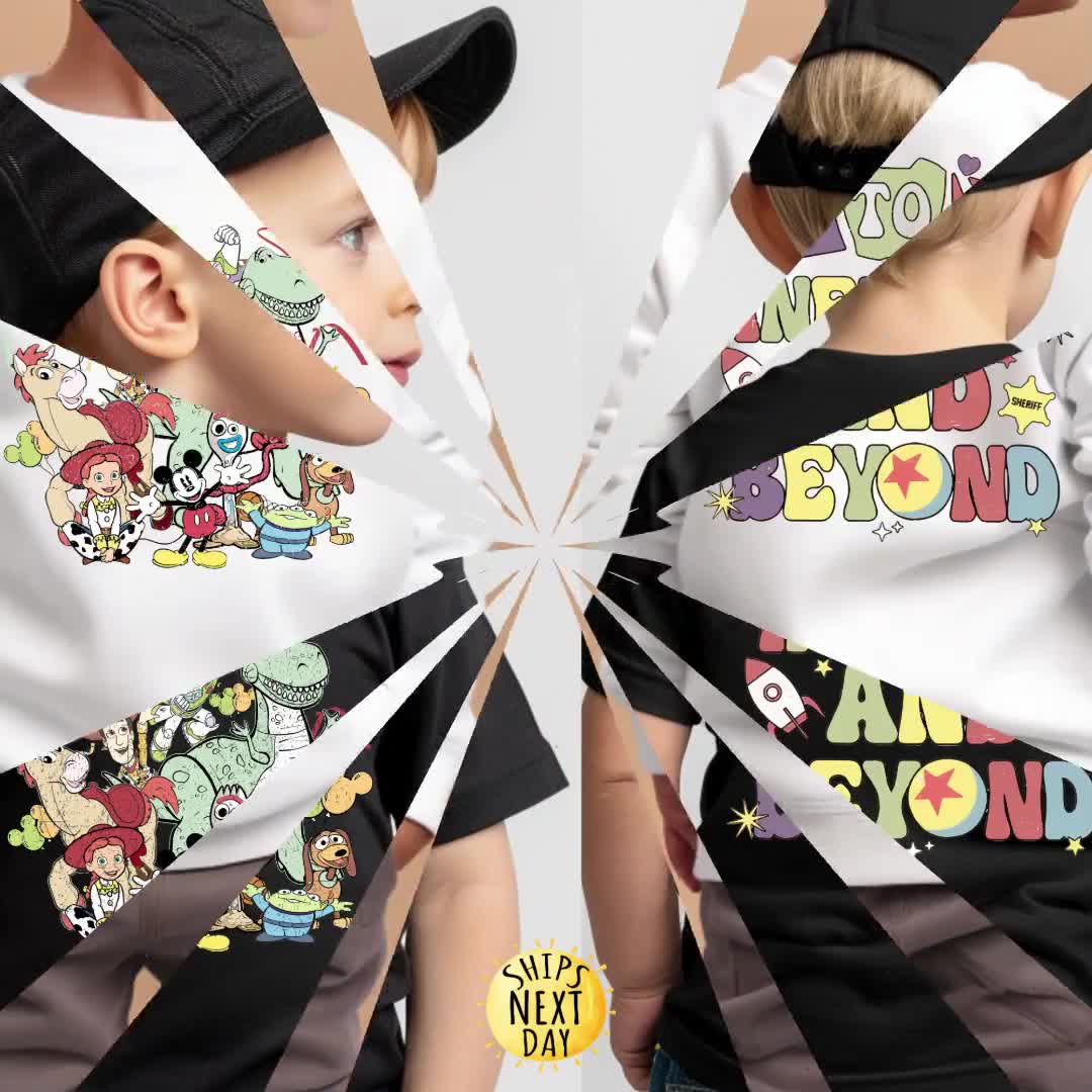 To Infinity and Beyond Front and Back Kids Shirt, Toy Story Land Shirt, Toy Story Kids Shirt,Disneyland Trip Tee,Toddler or Youth Sweatshirt video poster
