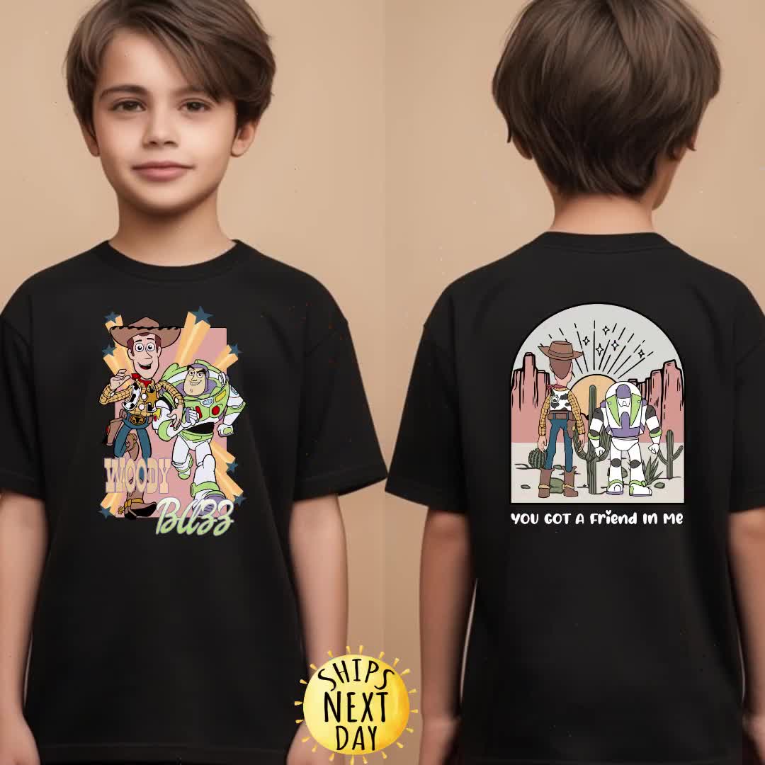You've Got A Friend In Me Front and Back Kids Shirt, Vacay Mode Shirt, Toy Story Kids Shirt, Disneyland Trip Tee,Toddler or Youth Sweatshirt video poster