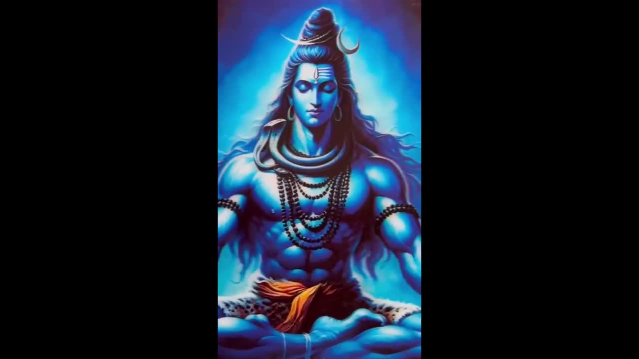 5D Shivji Photo Frame | Sacred Mahadev Picture in Golden Frame (14