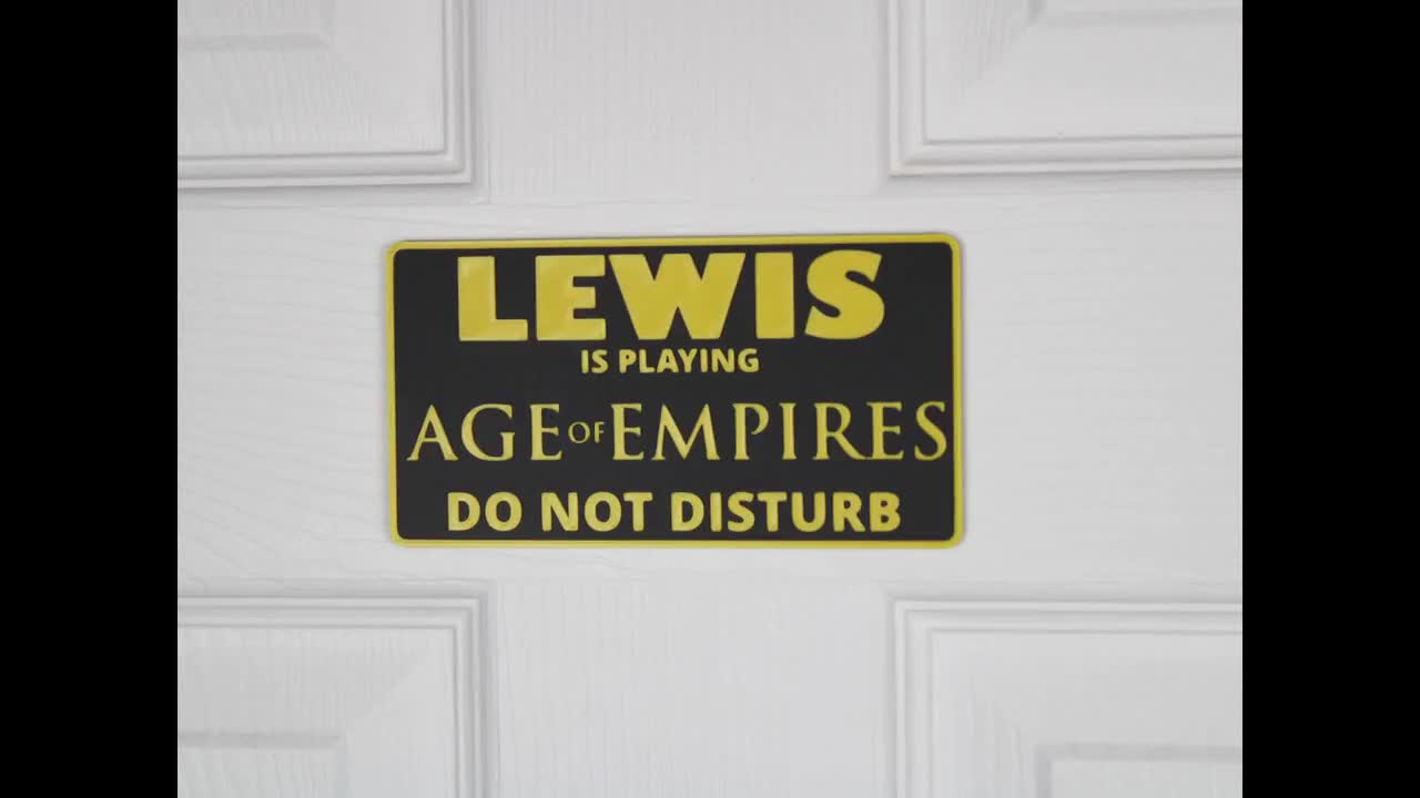 Rainbowsix SIEGE Door Sign | Custom "Do Not Disturb" Name Plate | Personalized Gamer Wall Decor | Made to Order video poster