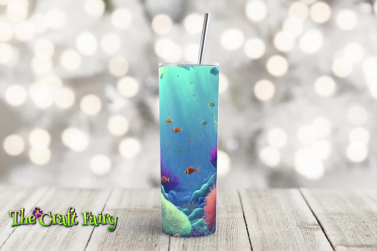 REEF DESIGN 10oz , 12oz or 20oz tumbler