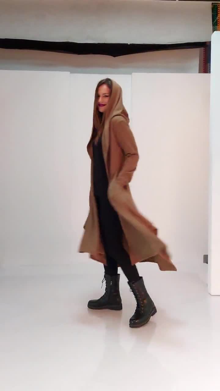 Cloak With Hood, Fall Clothing, Long Cardigan, Cyberpunk