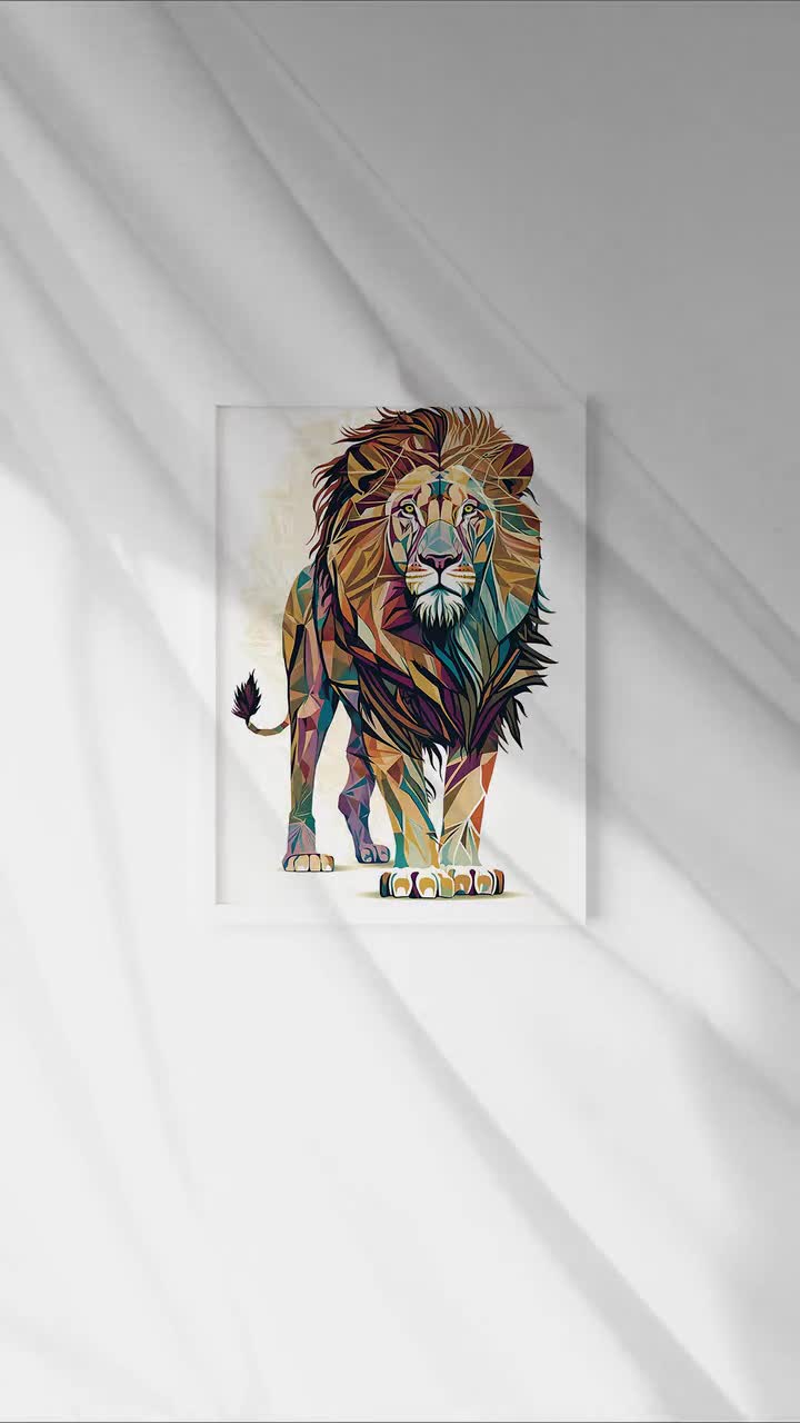 Cool Trendy Lion Geometric African Animal Leo Cat Gift Shirt Cool Trendy Lion Geometric African Animal Leo Cat Gift Shirt