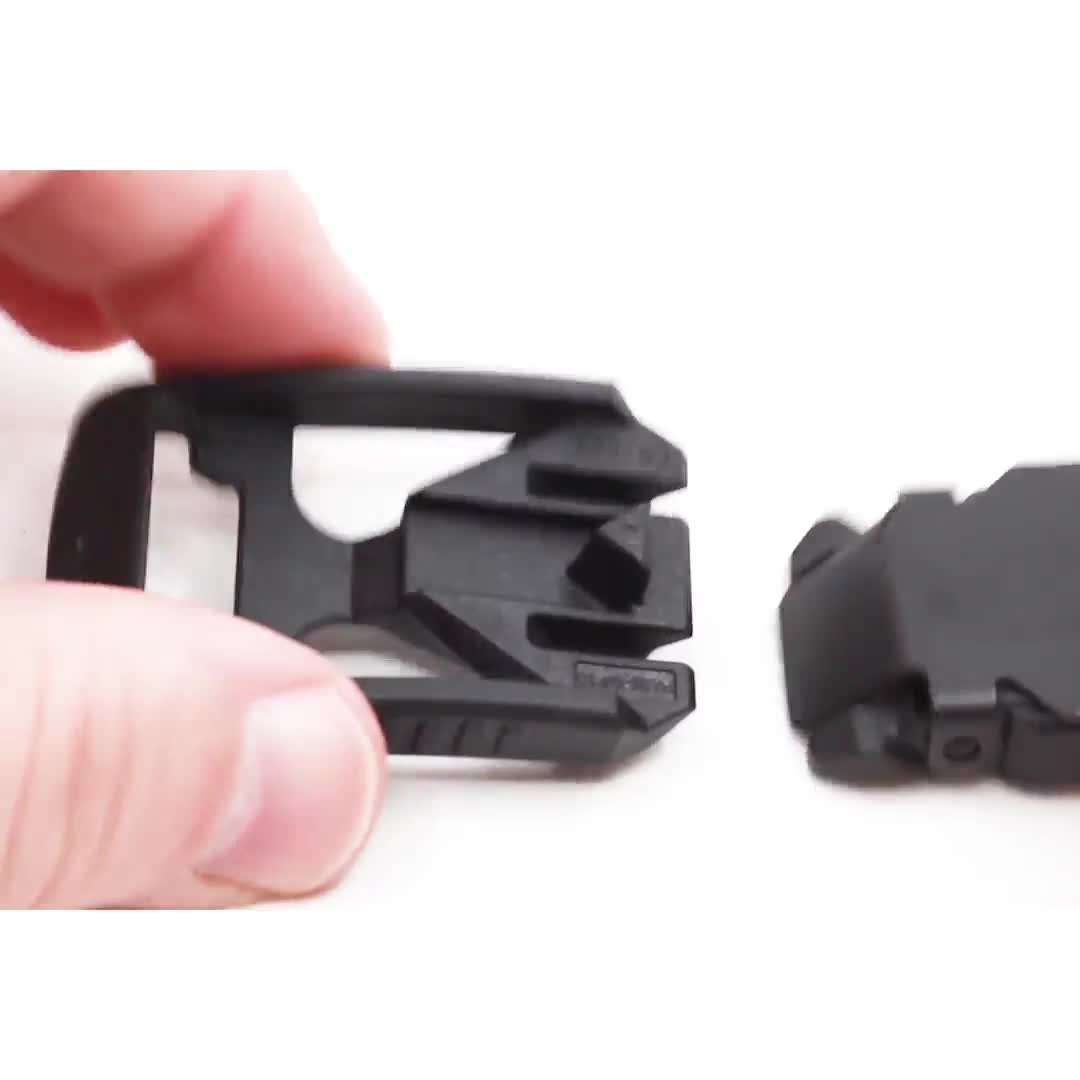 Fidlock Magnetic Snap Buckle - Plastic Quick Release Buckle Replacement - Black (25mm)