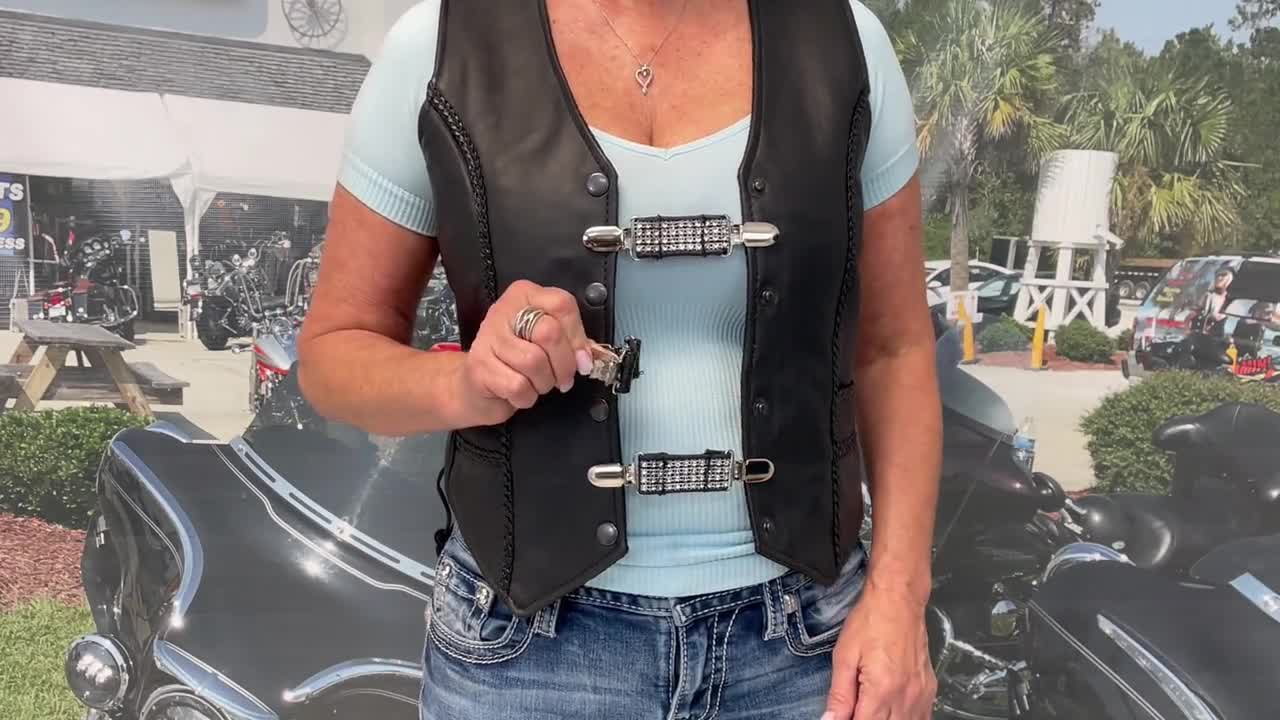 Silver Snap Chrome Ring Vest Extender #VC2203RS - Jamin Leather®