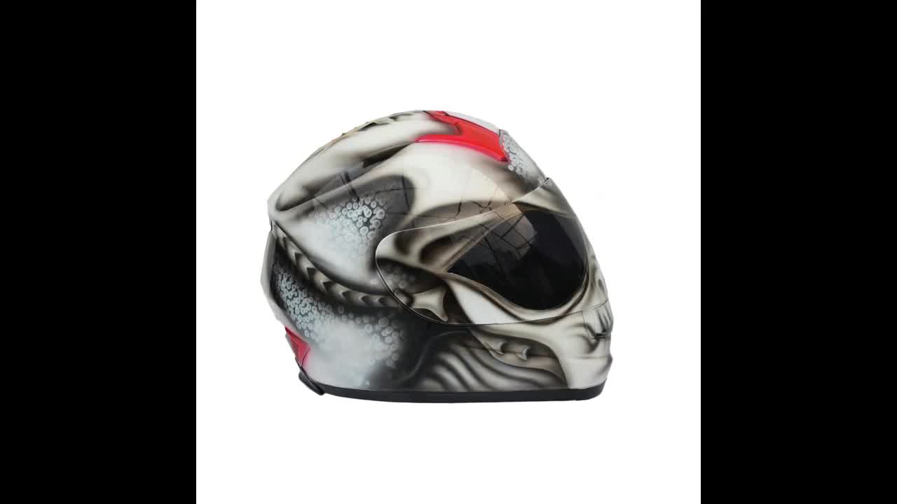 Custom Airbrushed Full-Face Motorcycle Helmet, Hand-Painted Character Art, DOT/ECE Certified Custom Airbrushed Full-Face Motorcycle Helmet, Hand-Painted Character Art, DOT/ECE Certified