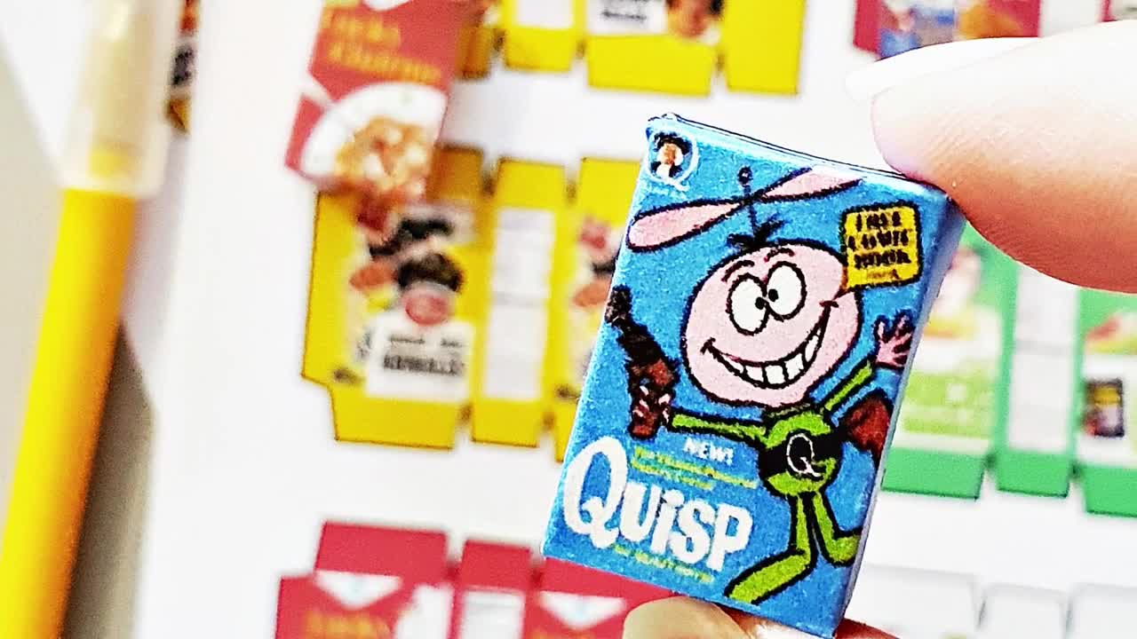 Casa Delle Bambole Miniatura Imballaggio Foglio Di 6 Shreddies - Foto 4