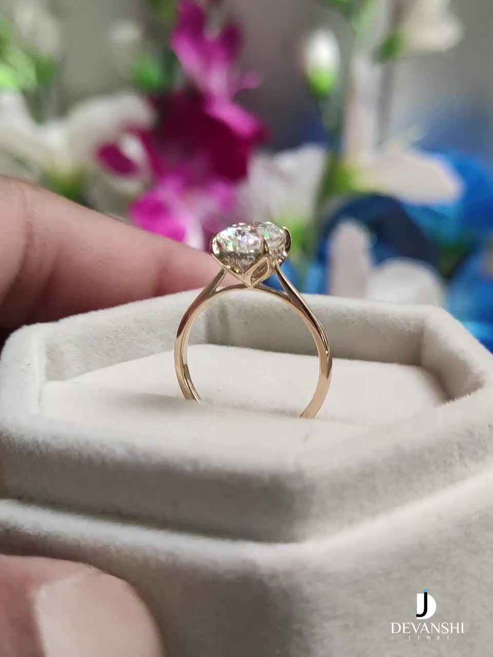 Amazon.com: SILVERIST 2 Ct Round Diamond Art Deco Vintage
