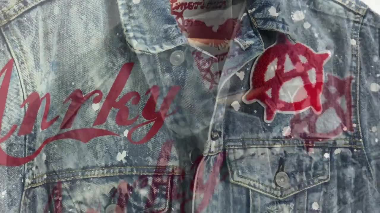 KayBoomShop Coca Cola Inspired Jean Jacket