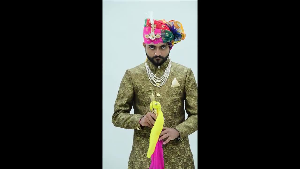 Royal rajput wedding hot sale dress for man