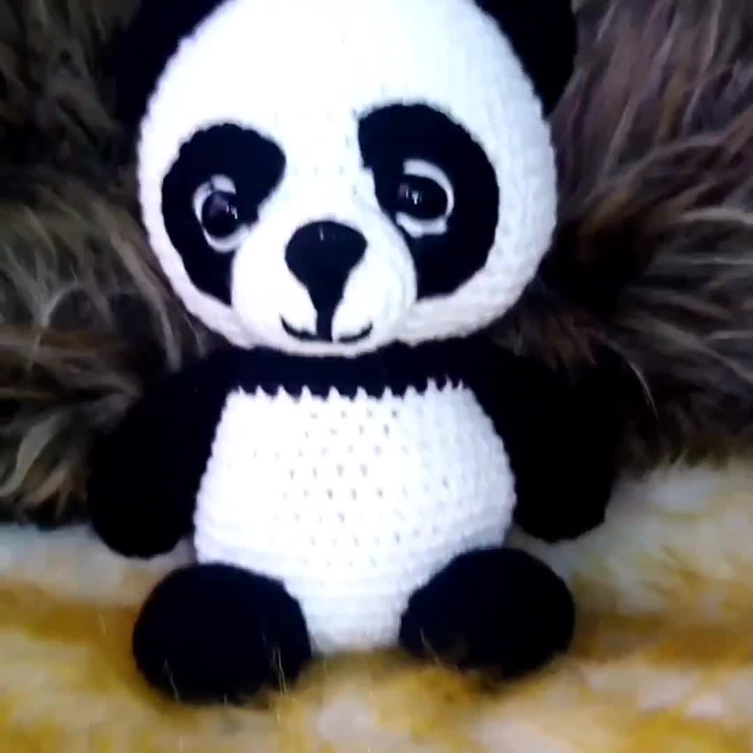 Crochet Panda Pattern, Amigurumi Toy, PDF Tutorial video poster