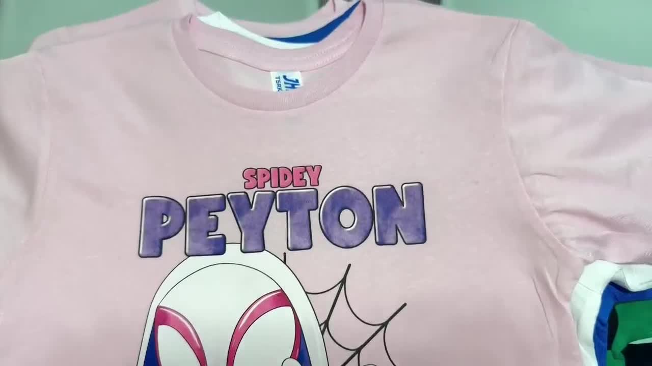 Ghost Spider Birthday Girl T Shirt 100% Cotton, Spidey Girl Birthday Tee, Spider Girl T Shirt, Birthday Girl DTF High Quality video poster