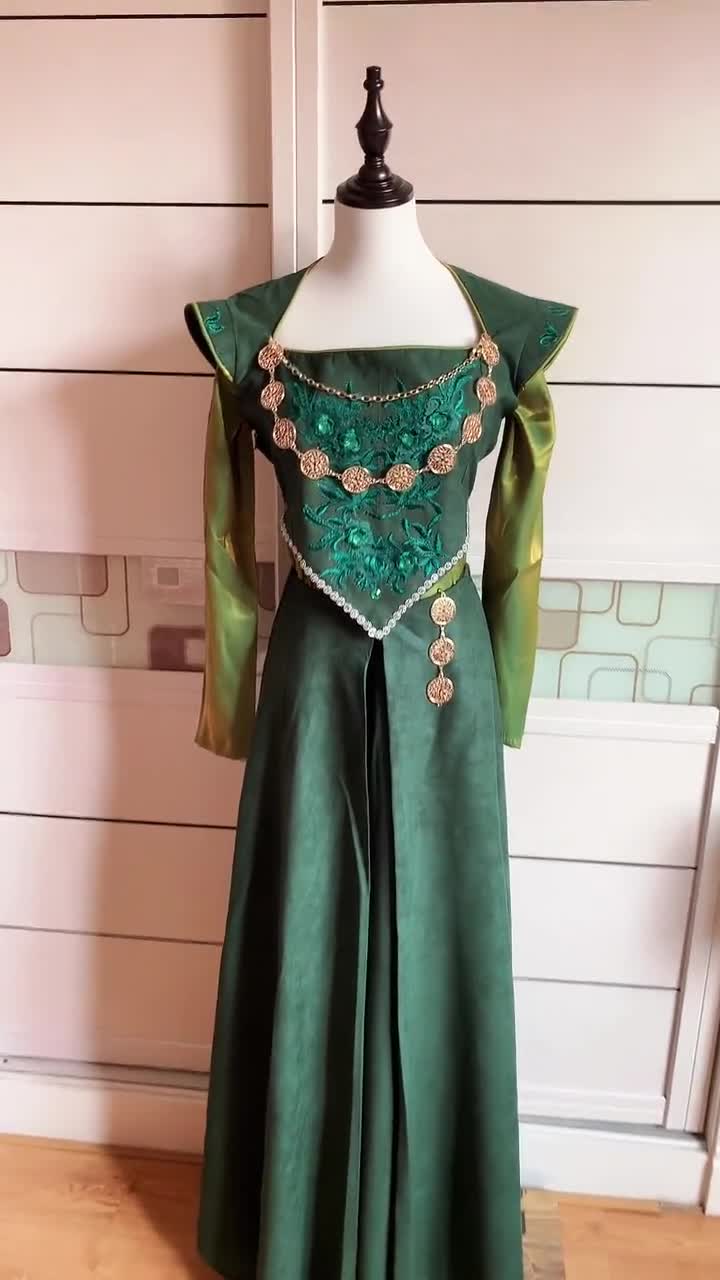 Inspired Alicent Hightower Green Dress Cosplay Costume