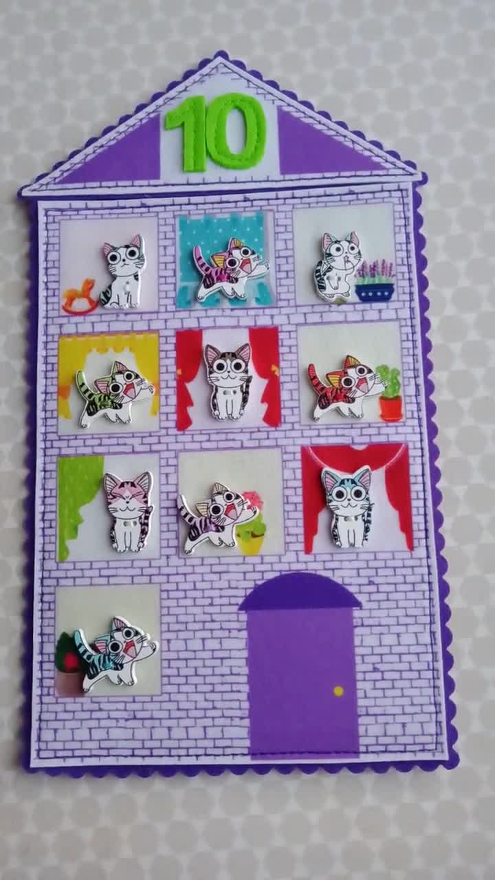 1-10 Counting Cats Matching Game, Early Learning Numbers, Toddler  Montessori Preschool Counting Activity, Numbers Educational Felt Toy -   Hong Kong