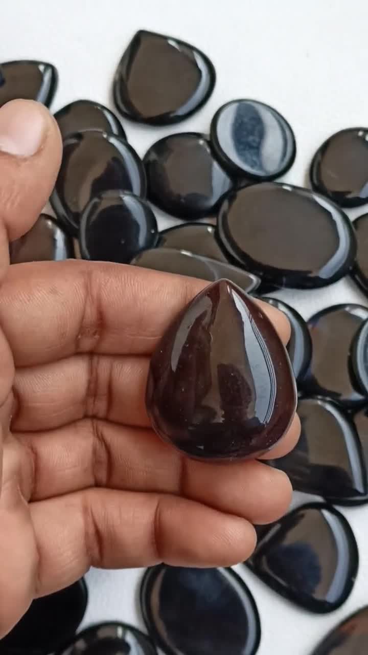 Black Onyx Stone, Onyx Gemstone, Onyx Cabochon, Black Onyx Wholesale Lot  Mix Size for Onyx Pendants Jewelry Supply 