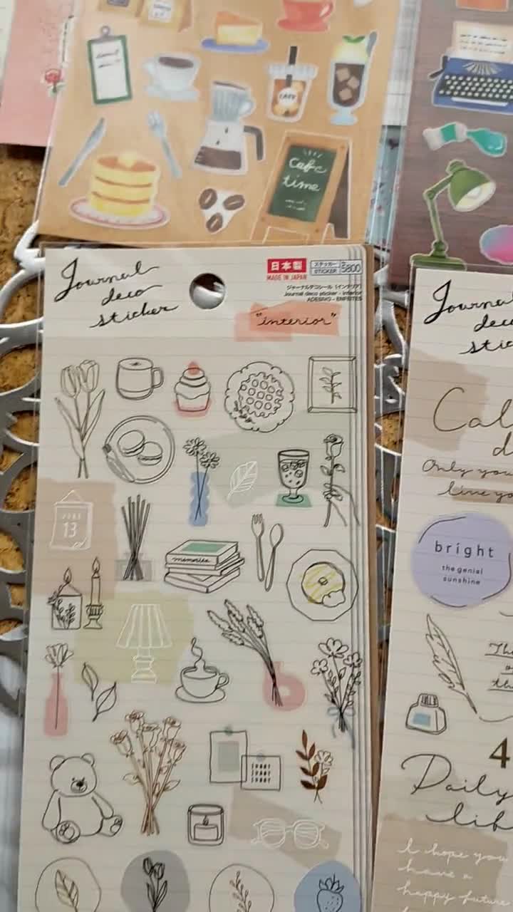 Journal Deco Stickers ,daiso Sticker_ Coffee Stand /stationery