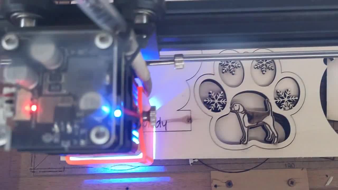 First 1st, 2nd and 3rd Christmas Laser LIGHTBURN Cut Files Xmas Ornament. Personalized 3 designs Lbrn, SVG, DXF Glowforge Ortur Xtool ready. video poster