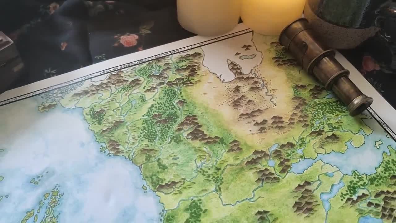 Dungeons & Dragons: Astuccio Portadadi con Mappa della Costa della Spada