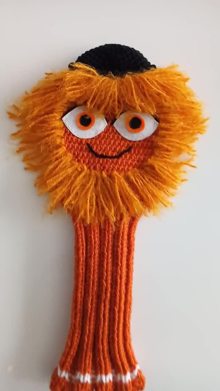 Crochet Golf Club Cover,Thunderbug mascot inspired Club Head Covers,Golf Head Covers,golf clup cover or knit retailer Puppet,Personalized