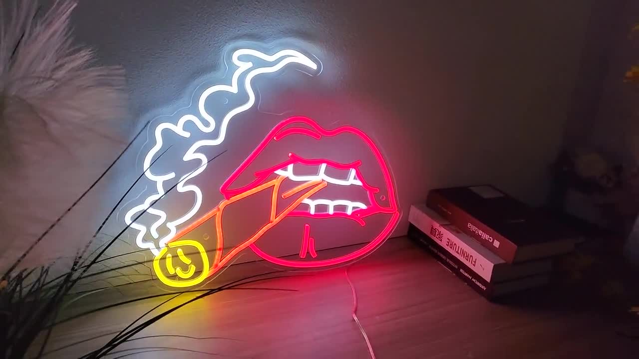 ゲームパッド型 LEDネオンライト – AB-Next Man Cave 壁装飾用ネオンライト、ゲームルーム、バー、パーティー用のリモコン付きRGB調光LEDネオンライト,30x20cm