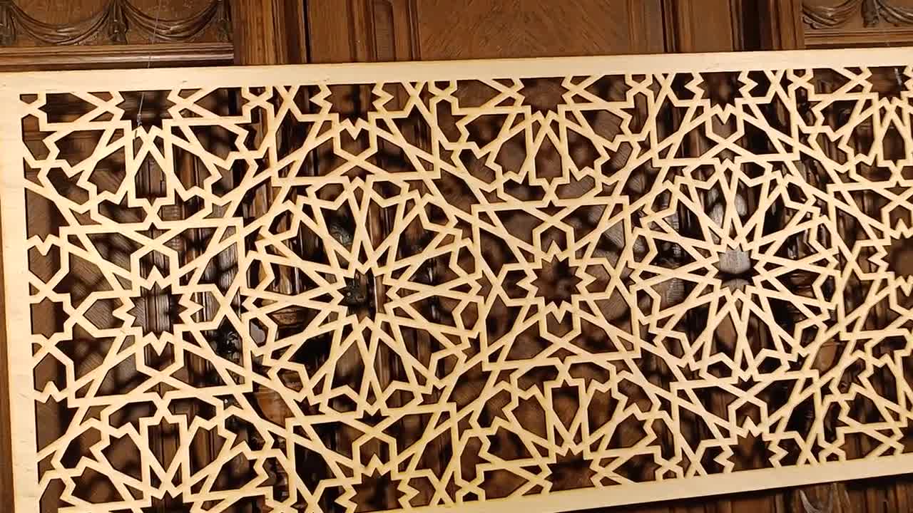  Arte de pared de mandala – Placas decorativas de madera tallada  – Diseño de mandala de madera inspirado en el artista marroquí – Arte de  pared bohemio único – Hecho de
