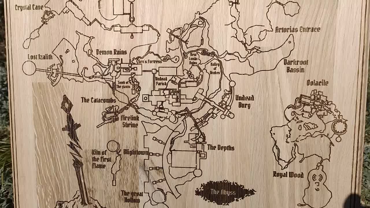 Map: Dark Souls + DLC. - Etsy Israel