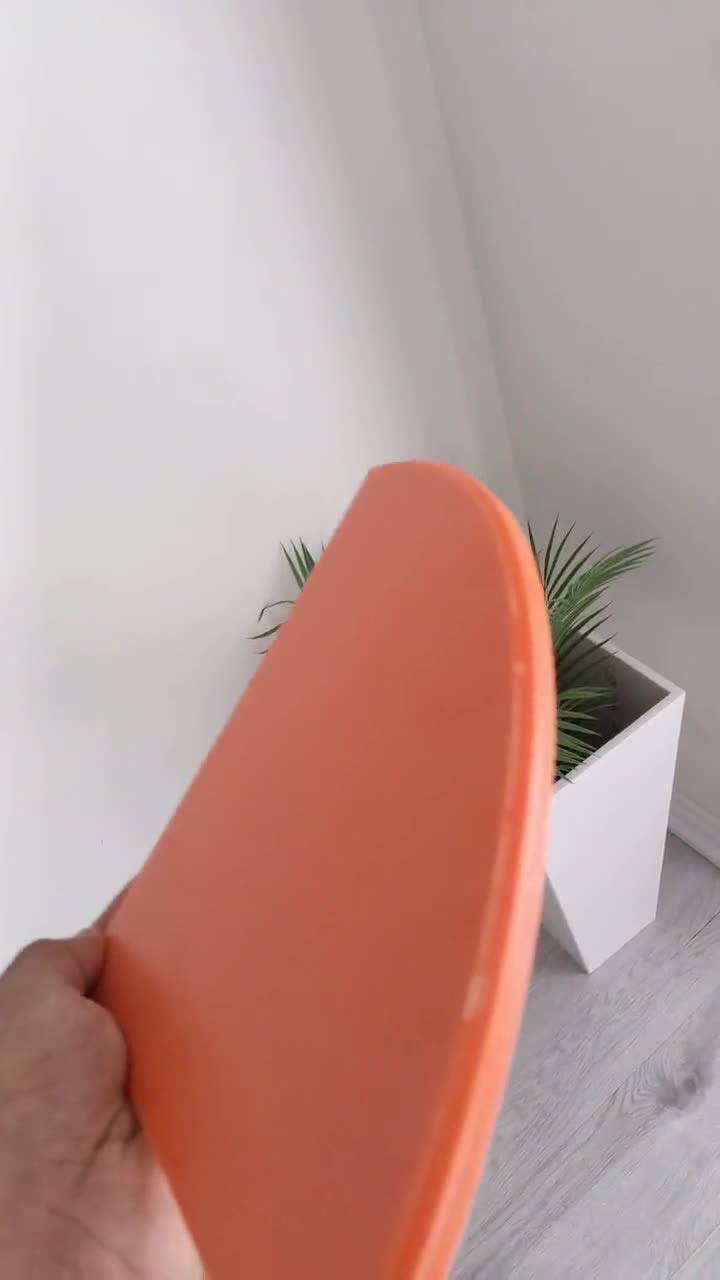 Corian Solid Surface Corner Shelf Shower Shampoo Holder Vanity Sink Corner  Tray in Orange Color 