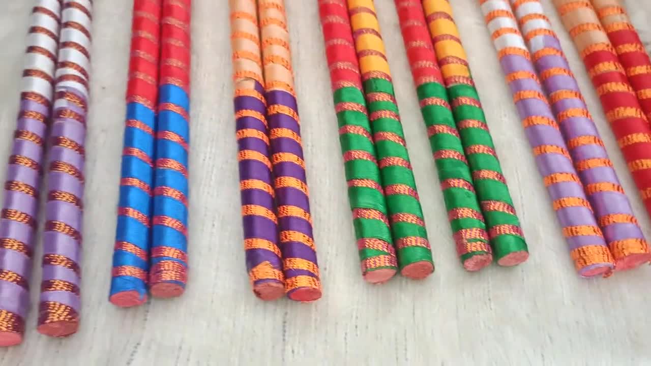 💥How to draw Navratri Dandiya Sticks in MandalaArt/Dandiya drawing  /Navratri Special dandiya drawing - YouTube