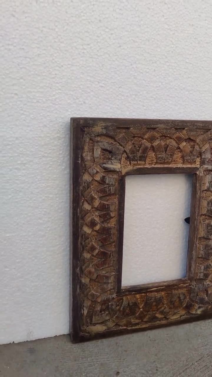 Espejo de Pared Marco de Madera Colección Magreb -Espejos