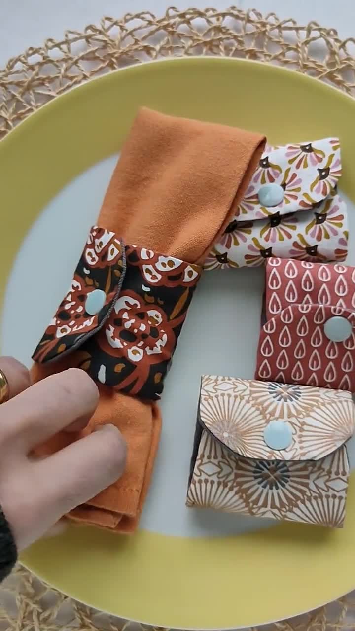 8 Anelli Portatovaglioli Autunnali Con Foglie D'Acero - Metallo Multicolore Per Tavola Del Ringraziamento