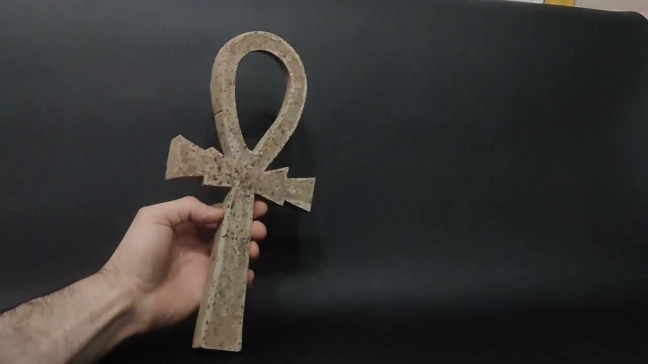 アンク。生命の鍵。類似品の博物館レプリカ。エジプトのアンティーク