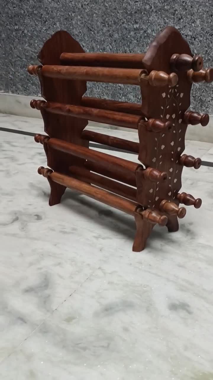 ABU HANDICRAFT Elegant Wooden Bangle Holder | Bracelet Stand for Girls | Decorative Jewellery