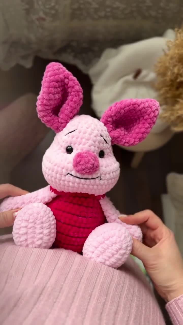 子豚の編み図：豚のあみぐるみぬいぐるみ（PDFパターン、英語） - Etsy