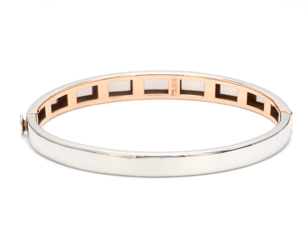 Platinum & Rose Gold Bracelet for Men JL PTB 1076