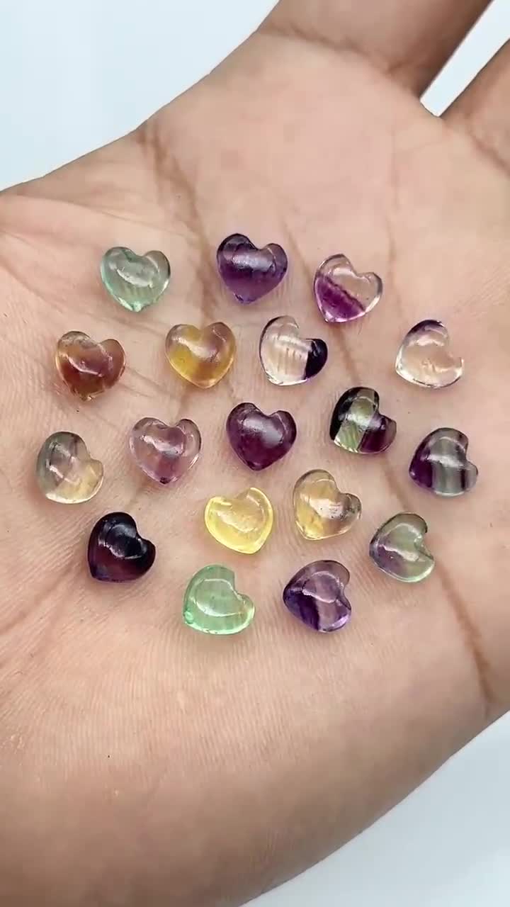 OLYCRAFT 2 Fili Di Perline Di Fluorite Naturale 5-8mm Non Tinte - Lunghezza 84 Cm, Per Creare Bracciali, Collane E Gioielli Fai-da-te