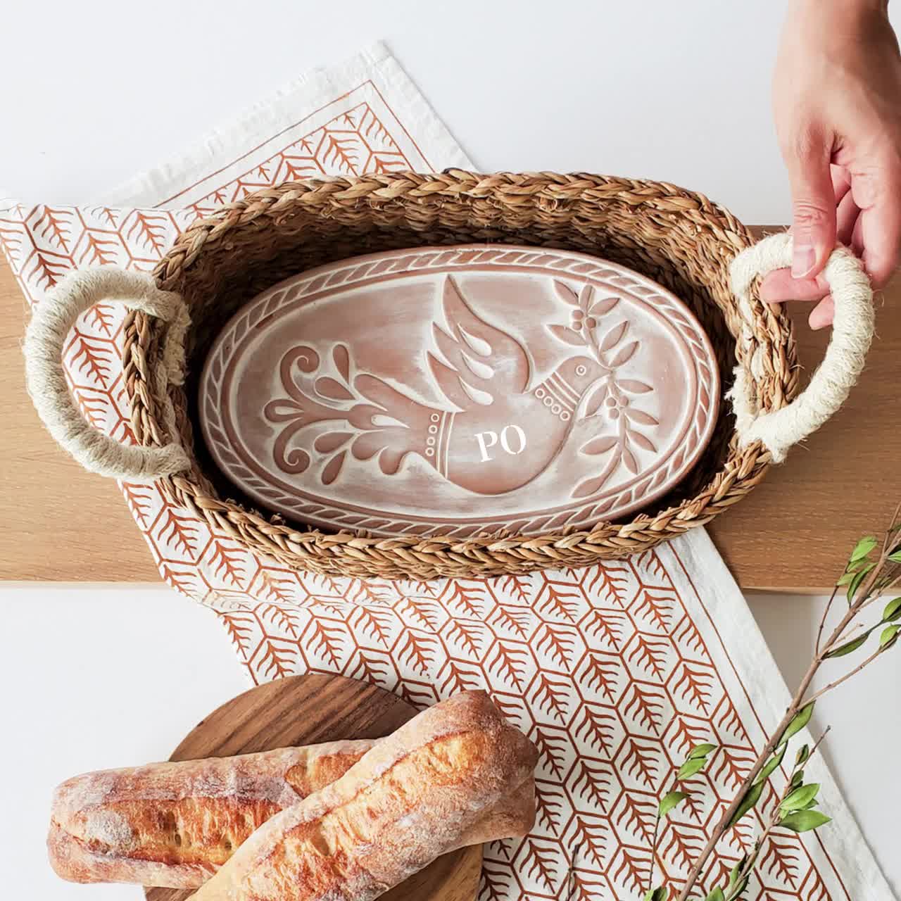 Sur La Table Terra Cotta Bread Warmer 