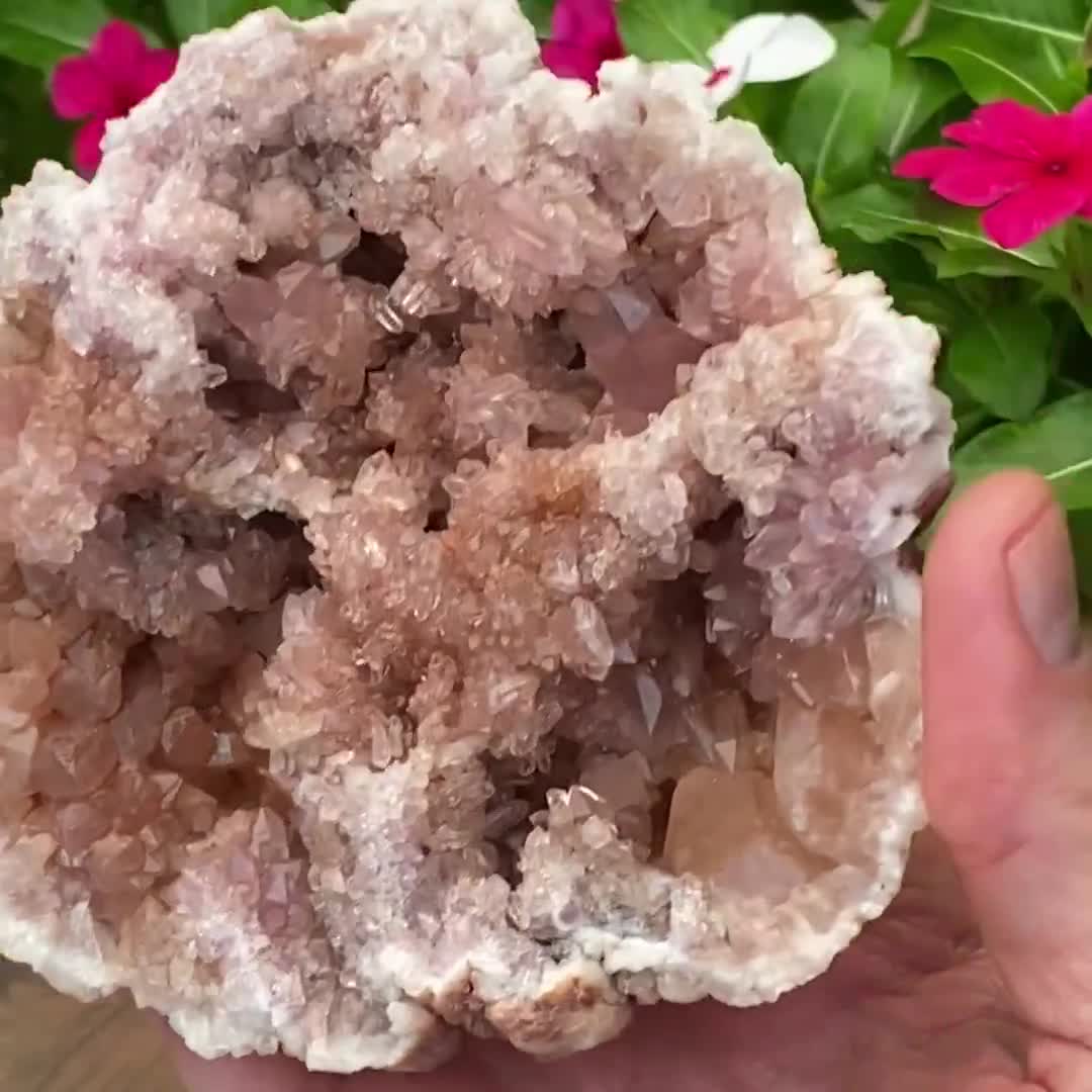 Pink Amethyst Sparkling Double Terminated Crystals, CrystalRockology