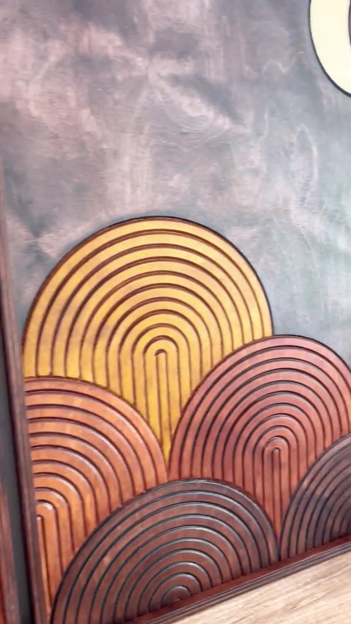 Amazon.com: Deco 79 Wood Abstract Handmade Home Wall Decor