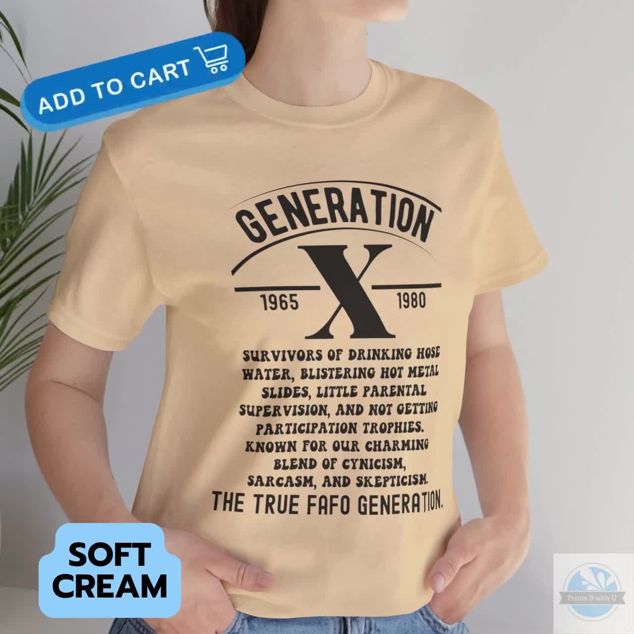 Gen X Shirt, Fafo Generation X Funny Sarcastic Adult 80s Retro T