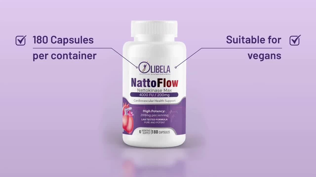 Nitric Oxide Nattokinase 180 Capsules - 4-in-1 & Blood Flow Support For Heart & Cardiovascular Health Nitric Oxide Booster - Foto 9