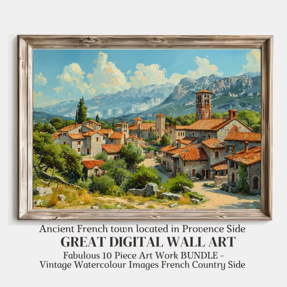 10 FANTASTIC 'vintage French Country Wallar T' Images BUNDLE-10 Vintage  European Art Gallery PRINTABLE Style Wallart Watercolor, Digital S1C - Etsy, image size:1000x1000